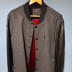 Cadogan Black Varsity Jacket - L